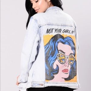 Oversized denim jacket